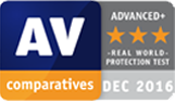 تاییدیه AV-Comparative در دسامبر 2016