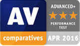 تاییدیه AV-Comparative در آوریل 2016